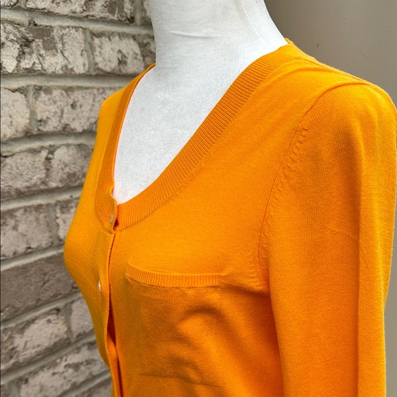 New GAP Vibrant Orange Cardigan Sweater NWOT - Picture 5 of 14